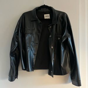 Zara vegan leather jacket.